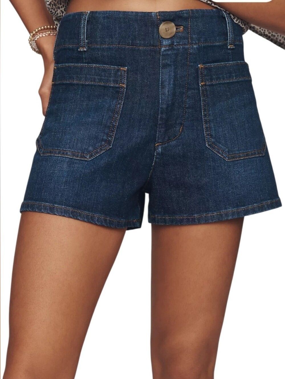 Maeve by Anthropologie Colette Denim High Waist Shorts - Picture 4 of 8
